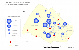 Cartographie analyse points proportionnels