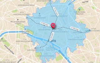 Isochrone 10 minutes route